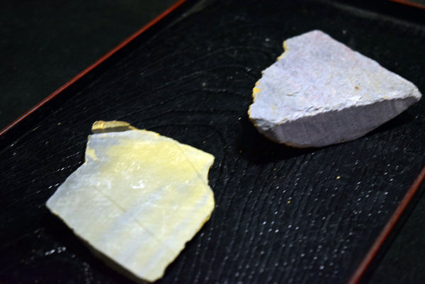 ●Japanese Natural Whetstone Mizukihara *Uchigumori* Haze 130g Kyoto Japan 8.09