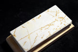 ●Japanese Natural Whetstone Ohira Shiro Suita w/ wooden base 832g from Kyoto 8.15