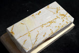 ●Japanese Natural Whetstone Ohira Shiro Suita w/ wooden base 832g from Kyoto 8.15