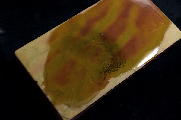 ●Japanese Natural Whetstone Maruka Nakayama Iromono 501g w/Maruka Stamp 8.29