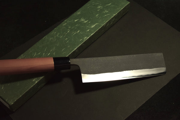 ●Japanese Chef Knife Shigefusa Black Nakiri 165mm *Pre-Ownwd* 8.22