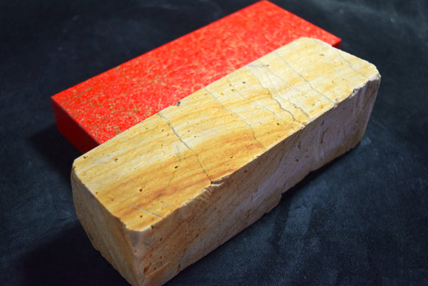 ●Japanese Natural Whetstone *Rare* Honoke - to Grit #1000 from Fukui Pref 9.12