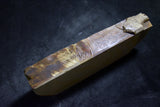 ●Japanese Natural Whetstone *Rare* Takao Shiki Tomae Asagi Kanmaki 752g Kyoto  9.26