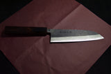●Japanese Chef Knife Hokiyama *Naoto Blue 1 Black Damascus Santoku 165mm 10.10