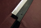 ●Japanese Chef Knife Hokiyama *Naoto Blue 1 Black Damascus Santoku 165mm 10.10
