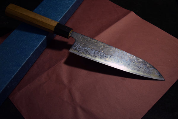 ●Japanese Chef Knife AUS 67-Layer Damascus Mirror Polished Santoku 165mm 10.10