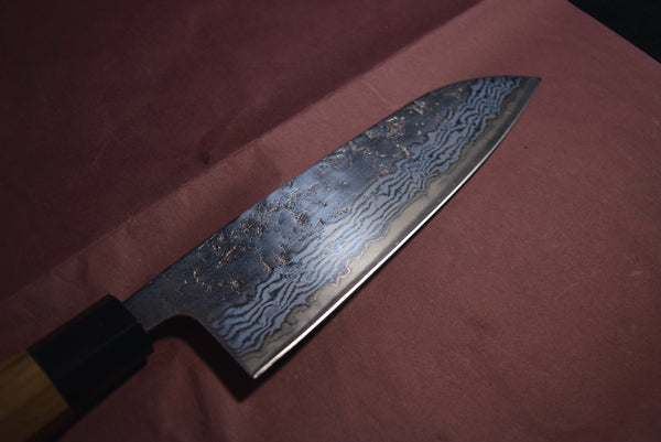 ●Japanese Chef Knife AUS 67-Layer Damascus Mirror Polished Santoku 165mm 10.10