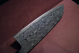 ●Japanese Chef Knife Hokiyama Swedish Steel 33-Layer Nickel Damascus Santoku 165mm 10.10