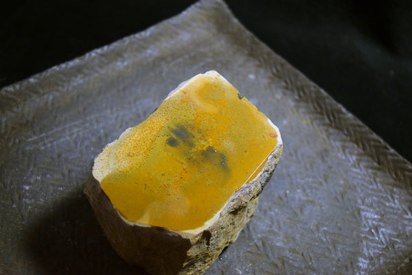 ●Japanese Natural Whetstone Orange Kaisei -to ( Kazama ) 766g #3000 for Sword 9.27