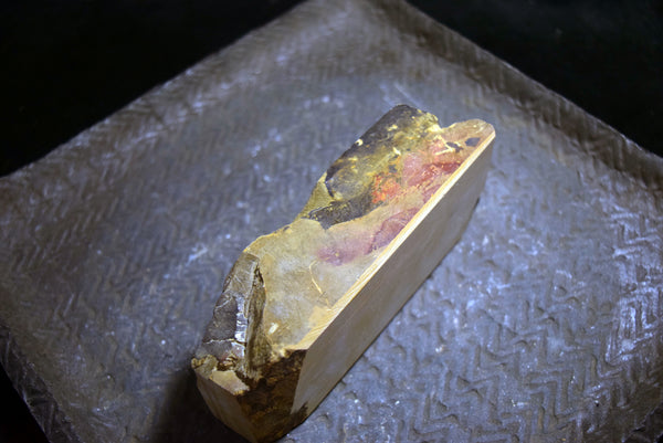 ●Japanese Natural Whetstone *Rare* Shohonyama Tsukinowa Akapin 610g from Kyoto 10.10
