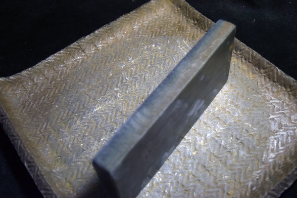 ●Japanese Natural Whetstone *Finer* Tsushima Black 646g Nagasaki Pref. 10.04