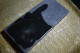 ●Japanese Natural Whetstone *Finer* Tsushima Black 646g Nagasaki Pref. 10.04