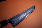 ●Japanese Chef Knife Ikyu by Itsuo Doi Blue 2 Black Sakimaru Deba 180mm F/S 3.16