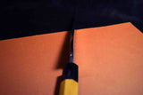 ●Japanese Chef Knife Ikyu by Itsuo Doi Blue 2 Black Sakimaru Deba 180mm F/S 3.16