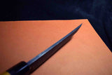 ●Japanese Chef Knife Ikyu by Itsuo Doi Blue 2 Black Sakimaru Deba 180mm F/S 3.16