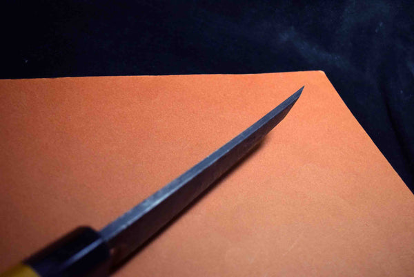 ●Japanese Chef Knife Ikyu by Itsuo Doi Blue 2 Black Sakimaru Deba 180mm F/S 3.16