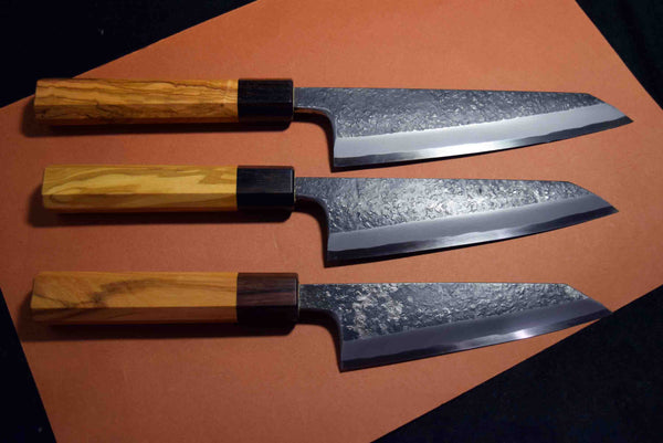 ●Japanese Chef Knife Ikyu by Itsuo Doi Blue 2 Black Garasuki 135-165mm Japan F/S 3.16