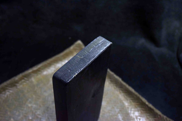 ●Japanese Natural Whetstone *Finer* Tsushima Black 645g Nagasaki Pref. 3.09