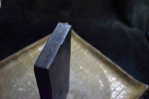 ●Japanese Natural Whetstone *Finer* Tsushima Black 645g Nagasaki Pref. 3.09