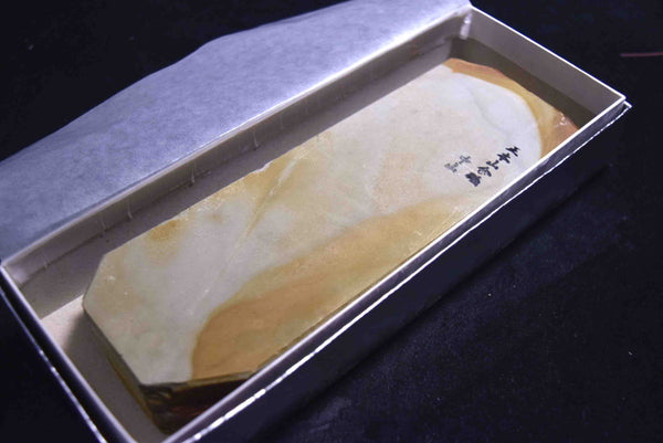 ●Japanese Natural Whetstone Shohonyama Nakayama Mizu Asagi 684g Lv.4.5 + for razor 3.15