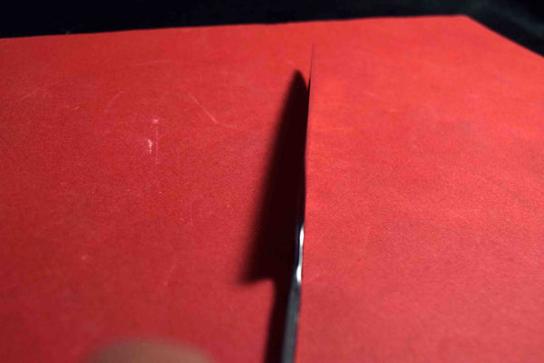 ●Japanese Chef Knife Kisuke Manaka Stainless Clad (San-Mai) ATS-34 Tsuchime Petty 120mm 3.02