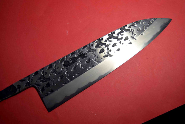●*For Frank* Japanese Chef Knife Kisuke Manaka Stainless Clad (San-Mai) ATS-34 Tsuchime Gyuto 240mm+ebony handle 3.10