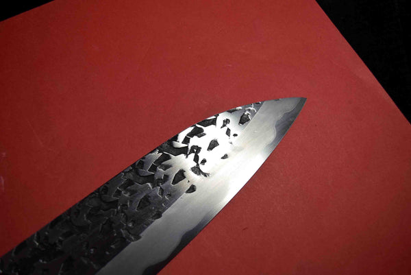 ●*For Frank* Japanese Chef Knife Kisuke Manaka Stainless Clad (San-Mai) ATS-34 Tsuchime Gyuto 240mm+ebony handle 3.10
