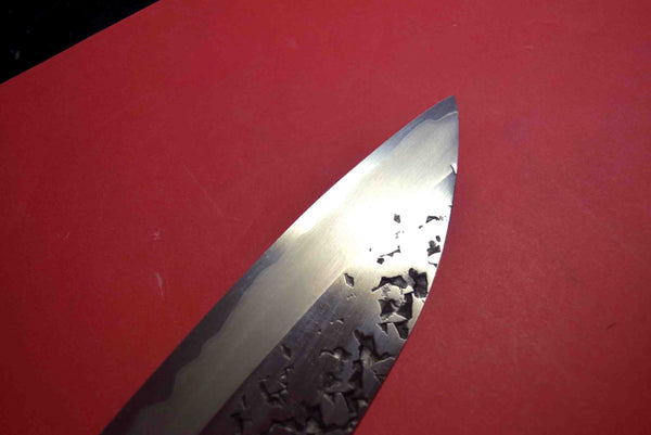 ●*For Frank* Japanese Chef Knife Kisuke Manaka Stainless Clad (San-Mai) ATS-34 Tsuchime Gyuto 240mm+ebony handle 3.10