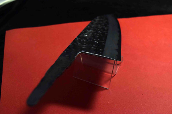●*For Frank* Japanese Chef Knife Kisuke Manaka Stainless Clad (San-Mai) ATS-34 Tsuchime Gyuto 240mm+ebony handle 3.10