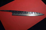 ●Japanese Chef Knife Kisuke Manaka Stainless Clad (San-Mai) ATS-34 Tsuchime Sujihiki 240mm 3.02