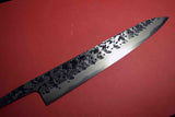 ●Japanese Chef Knife Kisuke Manaka Stainless Clad (San-Mai) ATS-34 Tsuchime Sujihiki 240mm 3.02