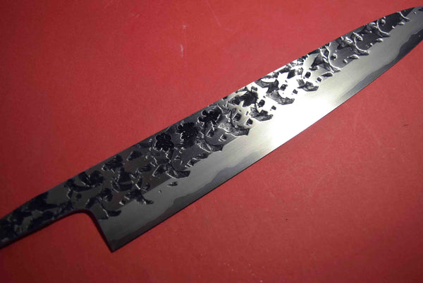 ●Japanese Chef Knife Kisuke Manaka Stainless Clad (San-Mai) ATS-34 Tsuchime Sujihiki 240mm 3.02