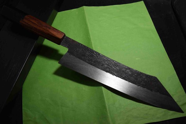 ●Japanese Chef Knife Isamitsu White 1 Stainless Cladding Black Kiritsuke 240mm 3.02