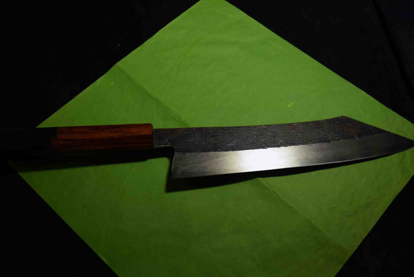 ●Japanese Chef Knife Isamitsu White 1 Stainless Cladding Black Kiritsuke 240mm 3.02