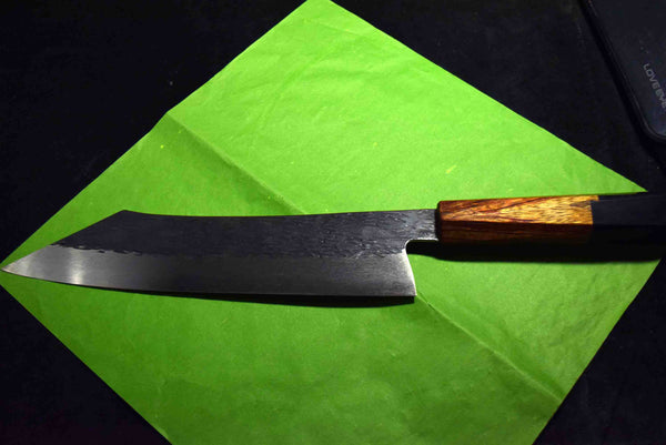 ●Japanese Chef Knife Isamitsu White 1 Stainless Cladding Black Kiritsuke 240mm 3.02