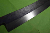●Japanese Chef Knife Isamitsu White 1 Stainless Cladding Black Kiritsuke 240mm 3.02