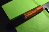 ●Japanese Chef Knife Isamitsu White 1 Stainless Cladding Black Kiritsuke 240mm 3.02