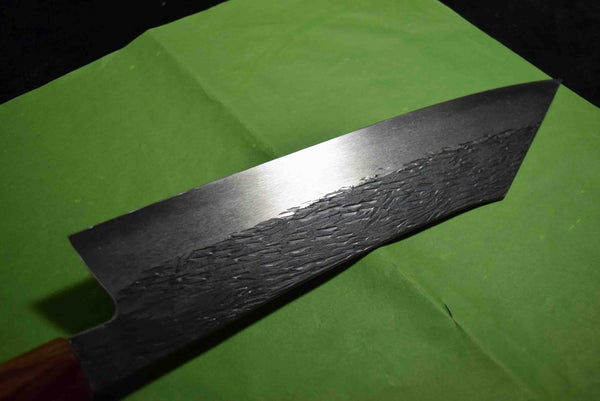 ●Japanese Chef Knife Isamitsu White 1 Stainless Cladding Black Kiritsuke 240mm 3.02