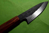 ●Japanese Chef Knife Isamitsu White 1 Stainless Cladding Black Petty 90mm 3.02