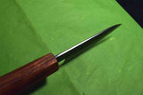 ●Japanese Chef Knife Isamitsu White 1 Stainless Cladding Black Petty 90mm 3.02