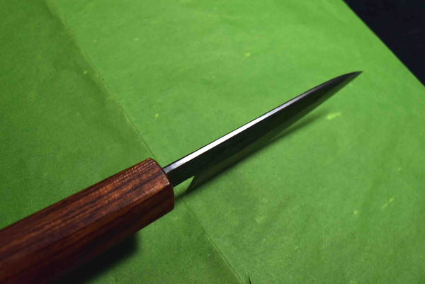 ●Japanese Chef Knife Isamitsu White 1 Stainless Cladding Black Petty 90mm 3.02