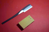 ●Japanese Iwasaki Kamisori Sanjo Seisakusho Swedish Steel Razor Nichogake 60mm + Vintage Nagura 3.28
