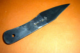 ●Japanese Knife Ikkyu by Itsuo Doi Blue 2 Single Edge Black Kiridashi Knife Free Shipping 4.20