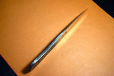 ●Japanese Knife Ikkyu by Itsuo Doi Blue 2 Single Edge Black Kiridashi Knife Free Shipping 4.20