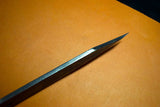 ●Japanese Knife Ikkyu by Itsuo Doi Blue 2 Single Edge Black Kiridashi Knife Free Shipping 4.20