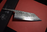 ●Japanese Chef Knife Kisuke Manaka Kurogane Series Blue 1 Tsuchime Bunka 180mm 4.19