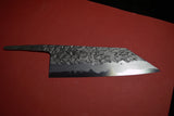 ●Japanese Chef Knife Kisuke Manaka Kurogane Series Blue 1 Tsuchime Bunka 180mm 4.19