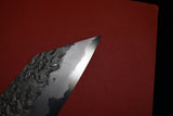 ●Japanese Chef Knife Kisuke Manaka Kurogane Series Blue 1 Tsuchime Bunka 180mm 4.19