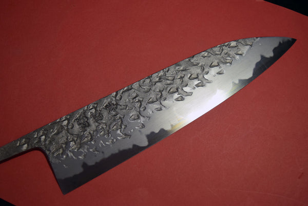 ●Japanese Chef Knife Kisuke Manaka Kurogane Series Blue 1 Tsuchime Gyuto 210mm 4.19