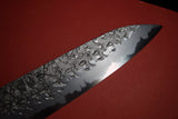 ●Japanese Chef Knife Kisuke Manaka Kurogane Series Blue 1 Tsuchime Gyuto 210mm 4.19